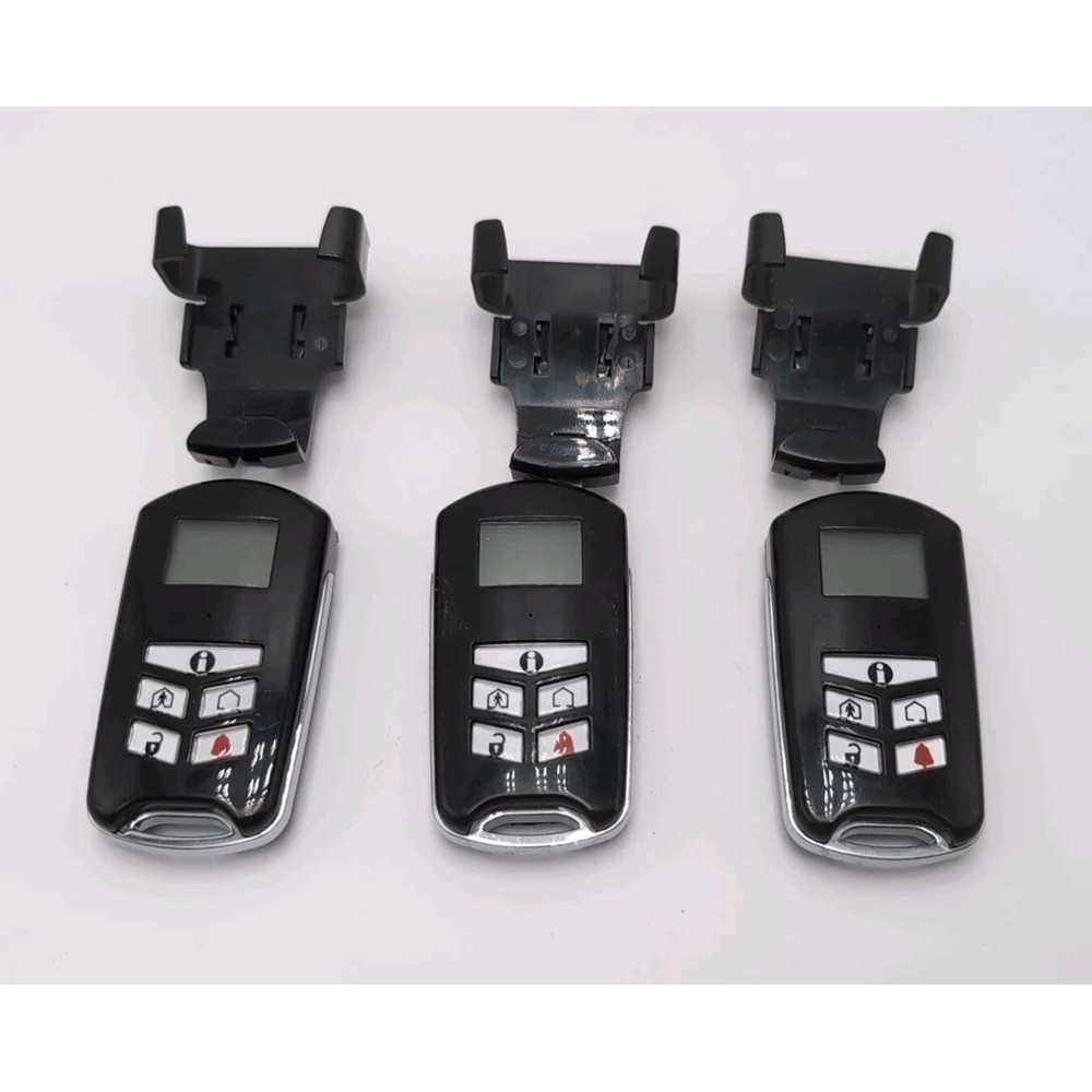 DSC WT4989 4-Button Wireless Backlit Security Key Fob Lot Of 3